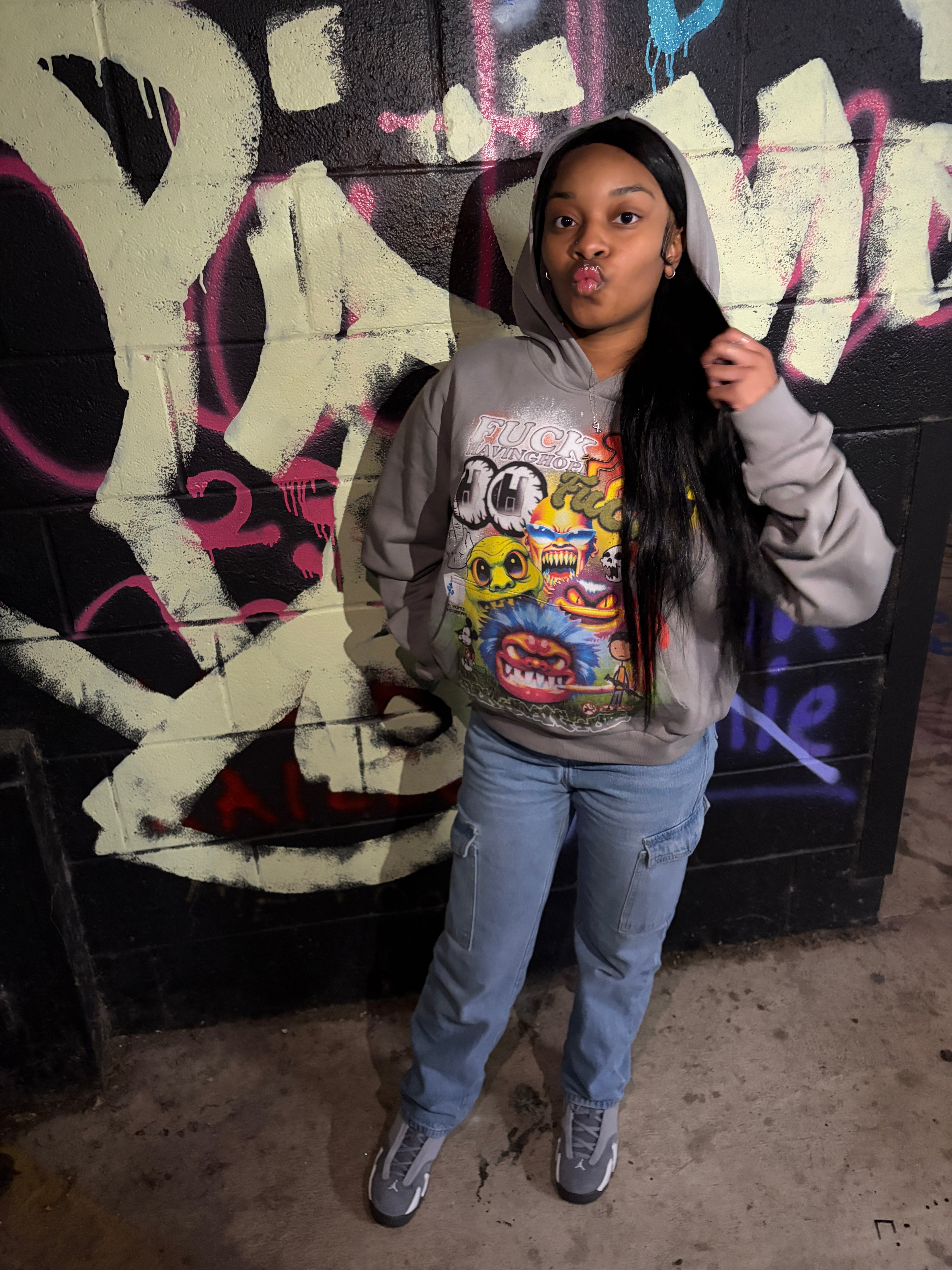 (Grey) FckHavingHope Hoodie