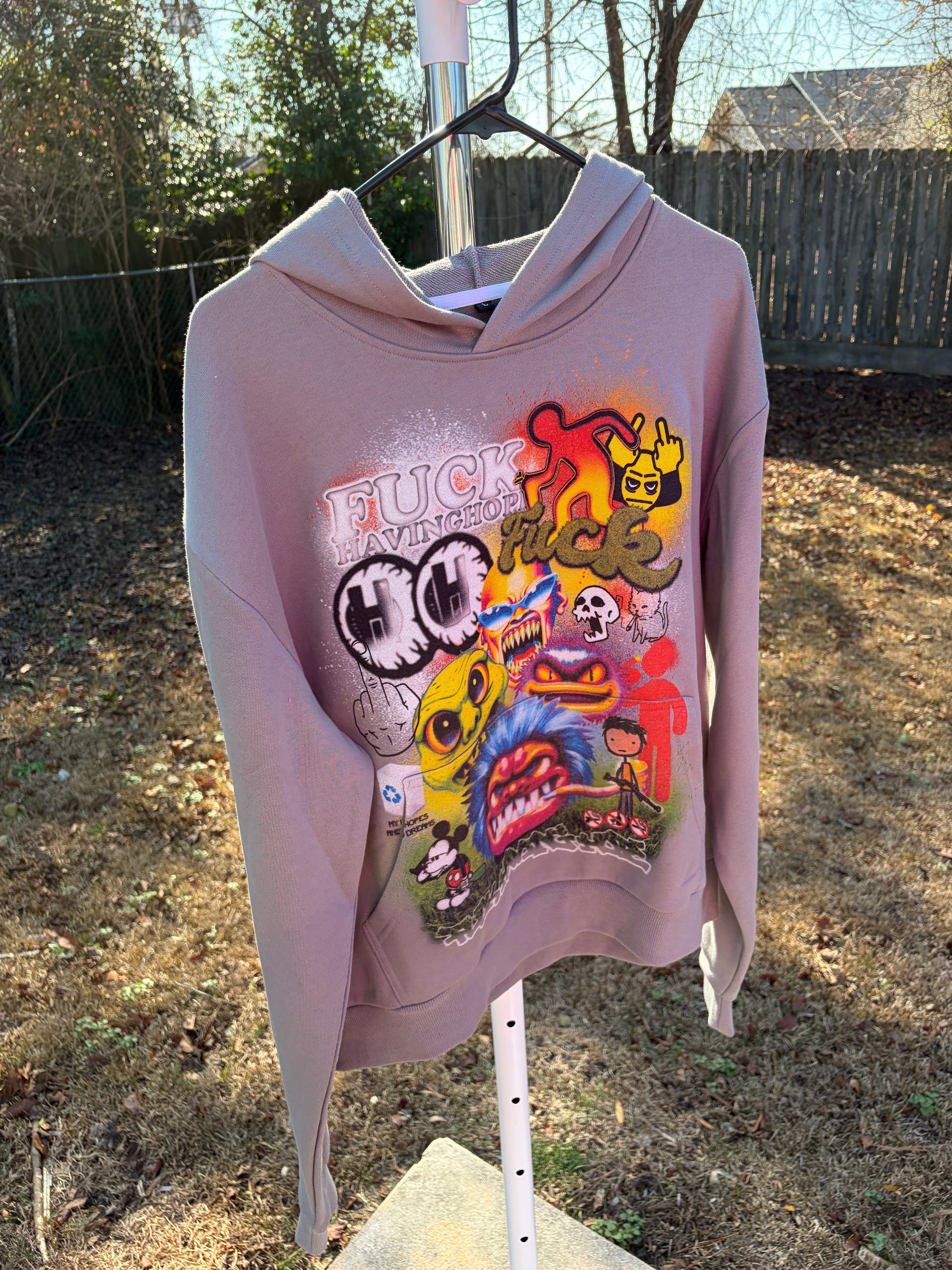 (Grey) FckHavingHope Hoodie