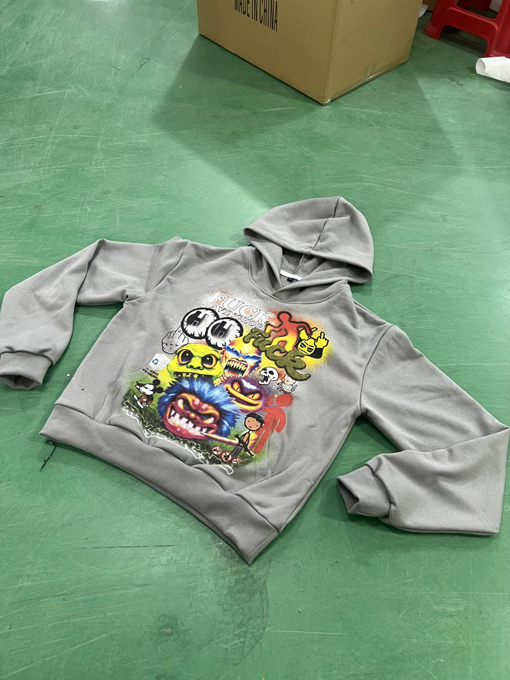 (Grey) FckHavingHope Hoodie