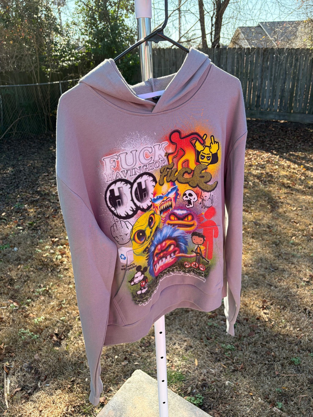 (Grey) FckHavingHope Hoodie