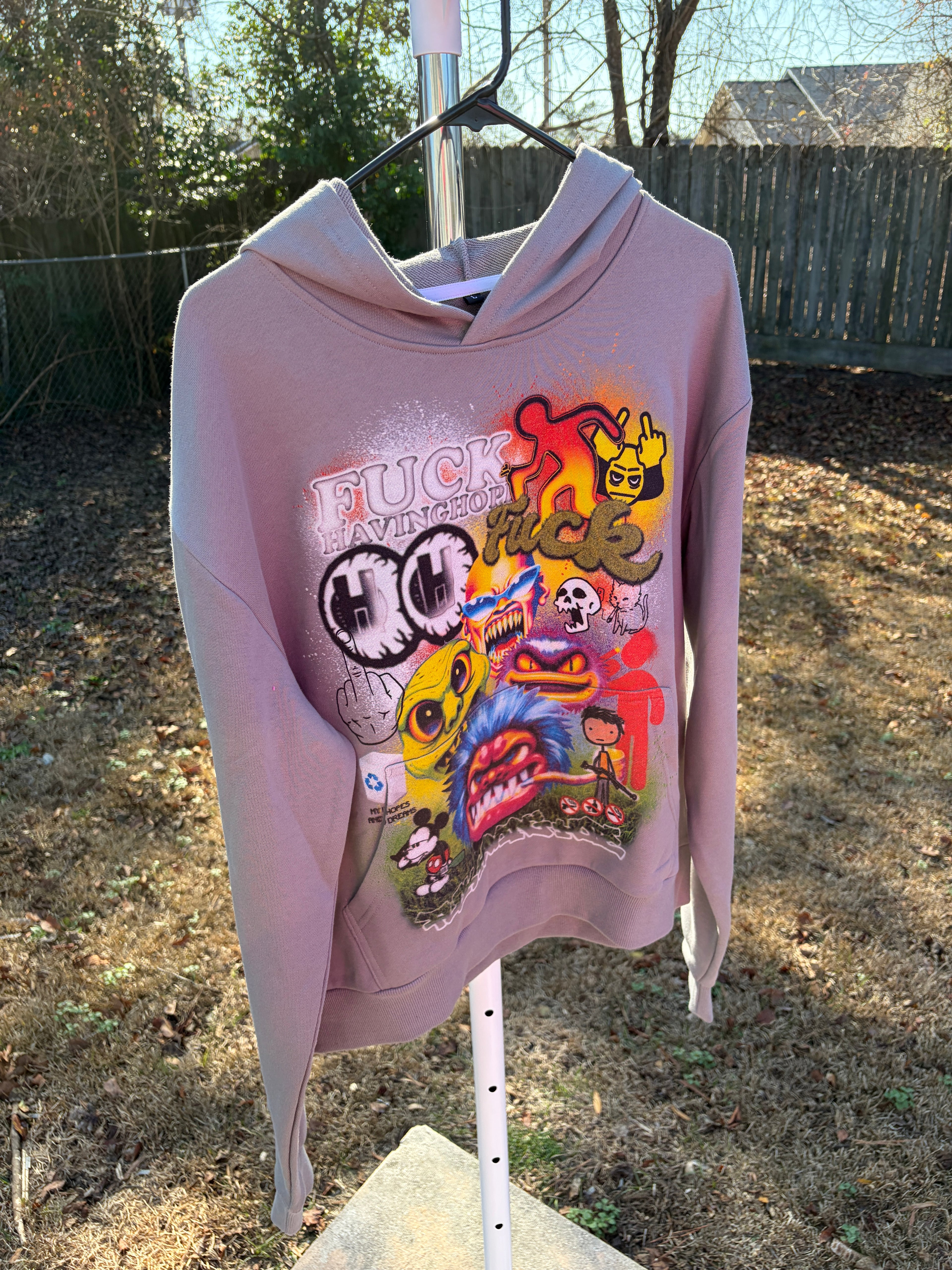 (Grey) FckHavingHope Hoodie