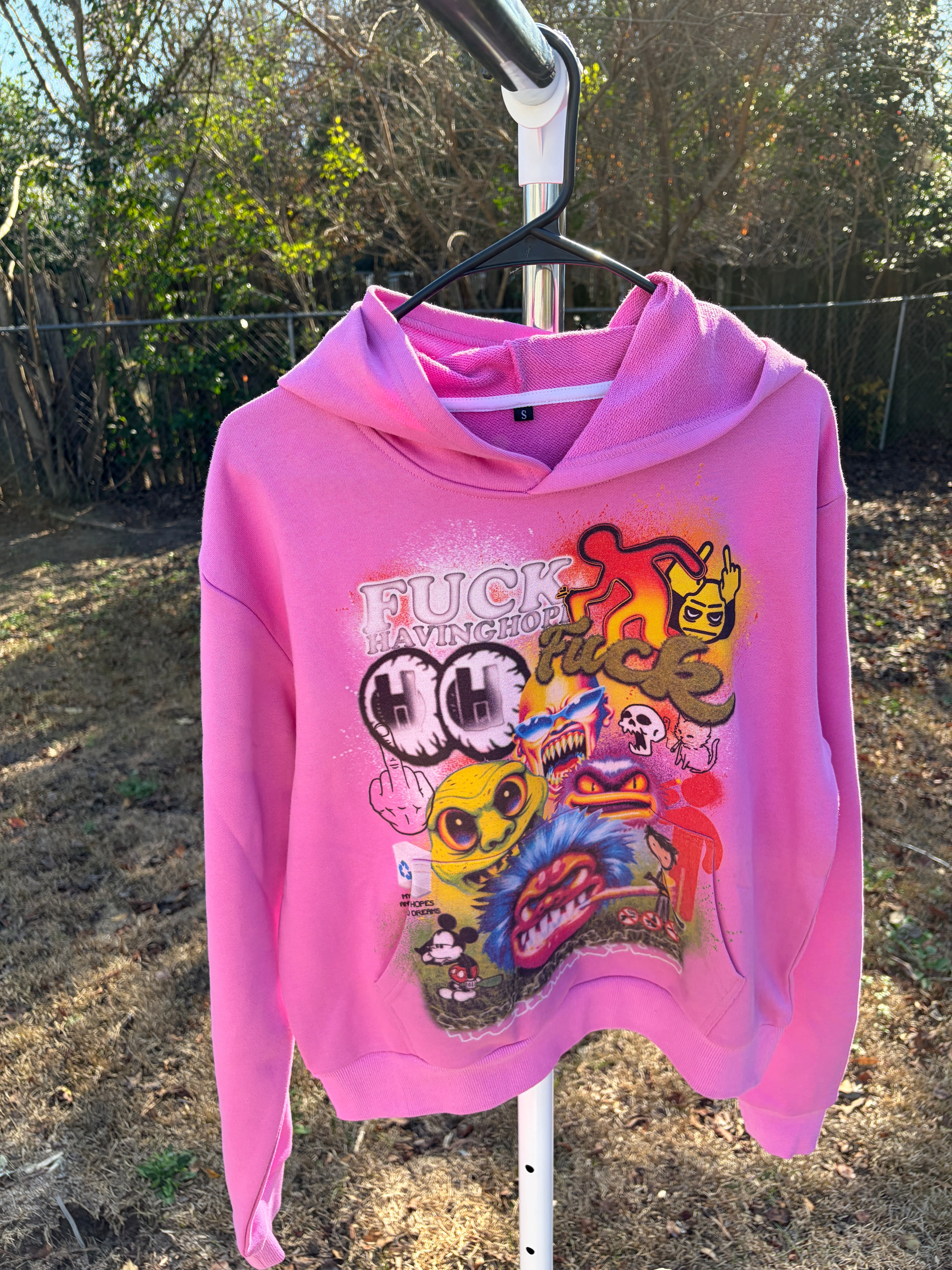 (Pink) FckHavingHope Hoodies