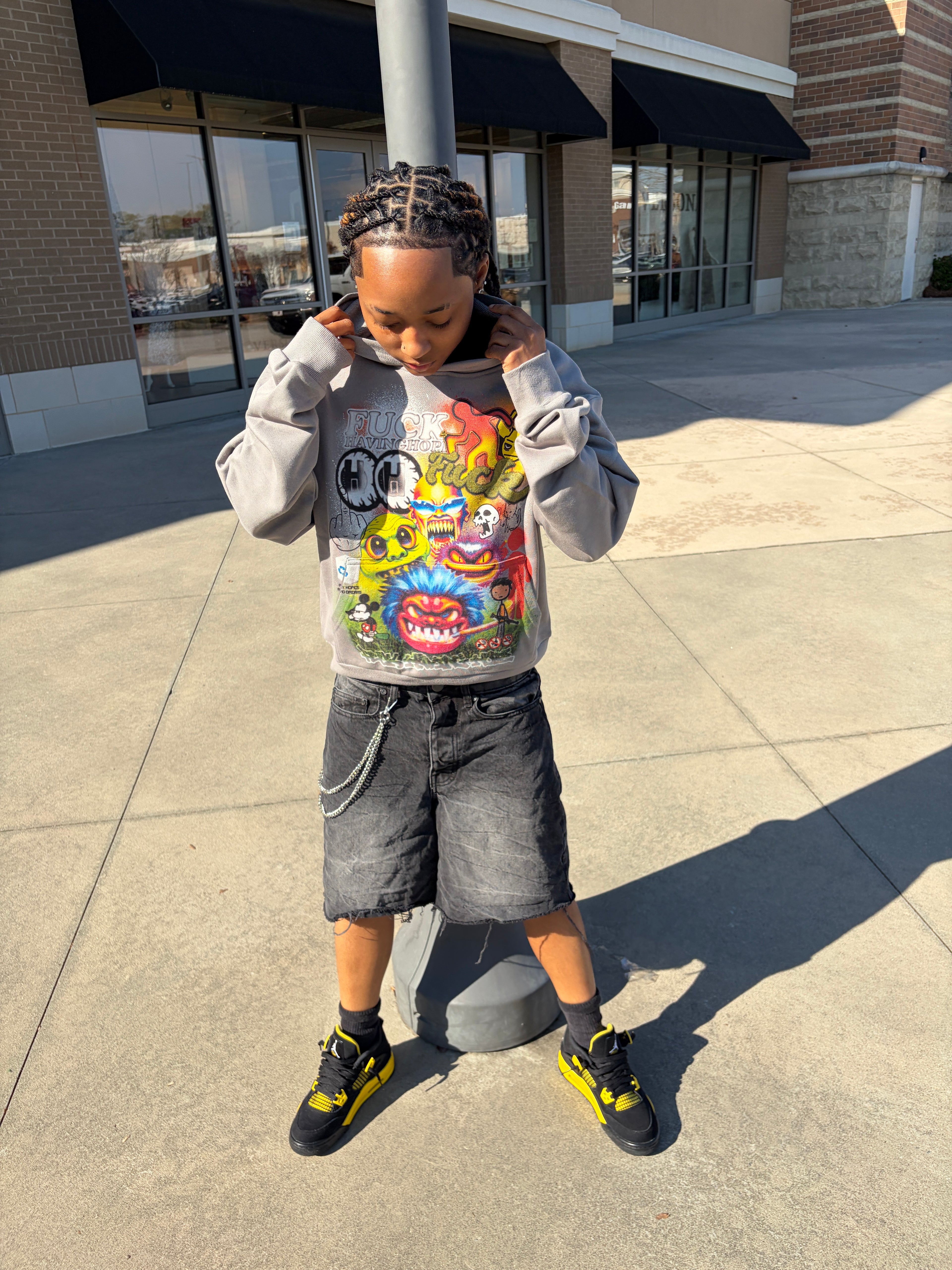 (Grey) FckHavingHope Hoodie