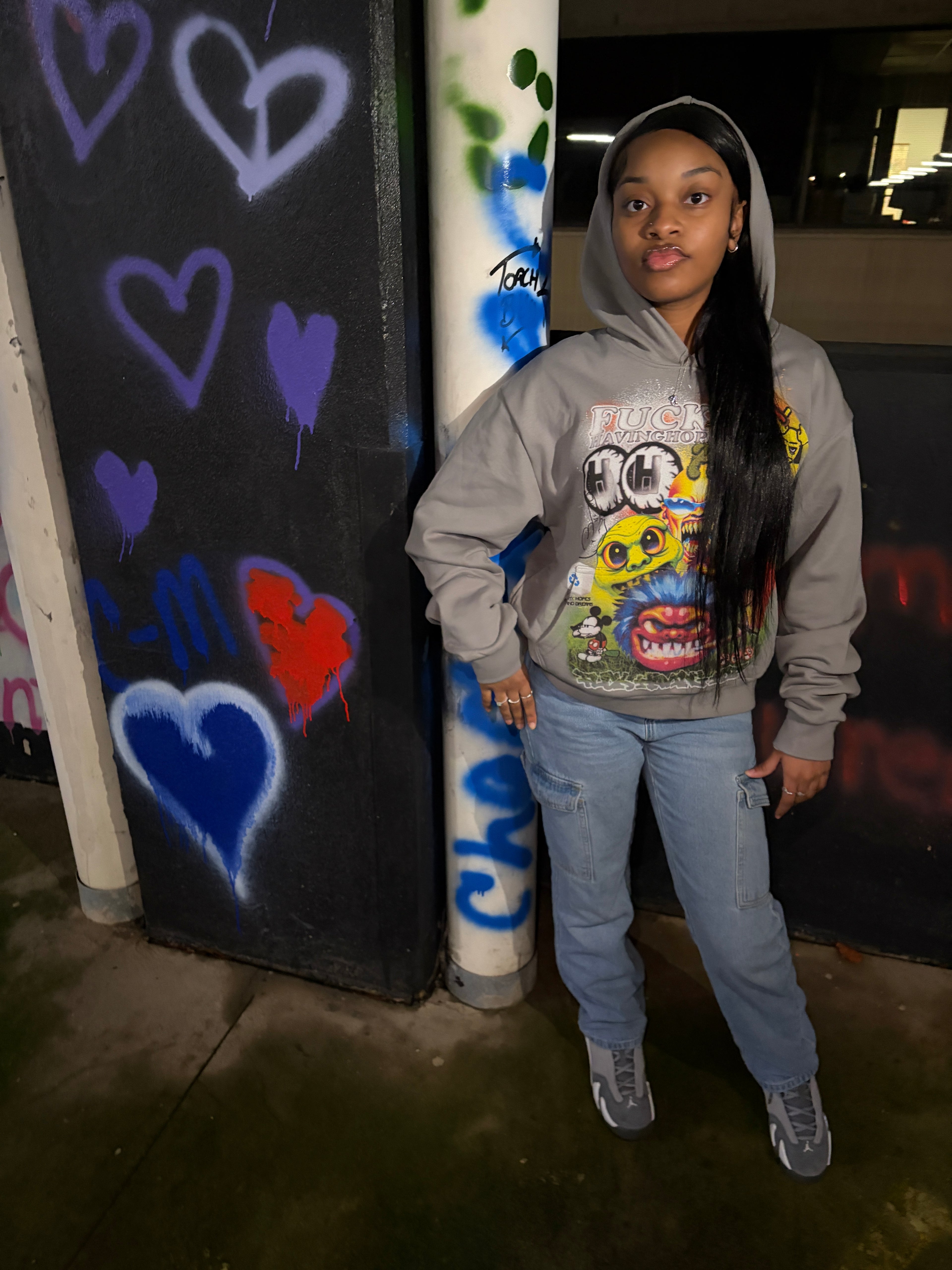 (Grey) FckHavingHope Hoodie