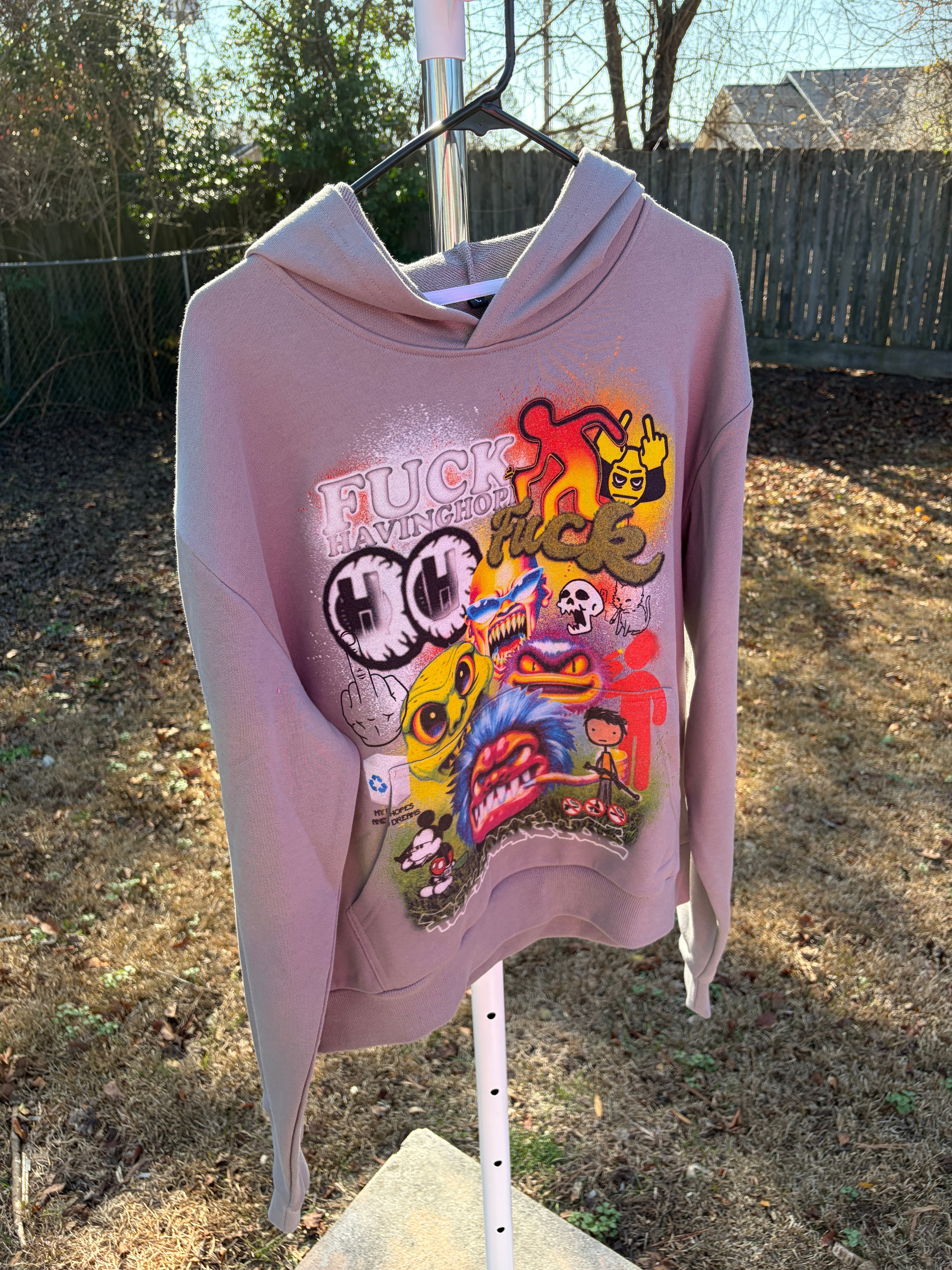 (Grey) FckHavingHope Hoodie